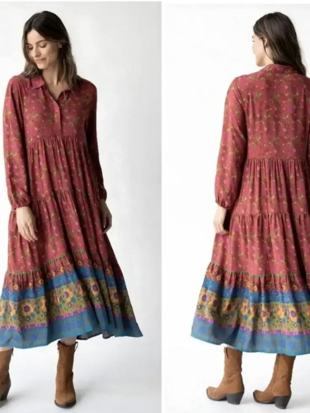 NATURAL LIFE REBECCA TIERED DRESS - Picture 2 of 6